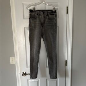 Express Gray Skinny Jeans High-Rise Full-Length